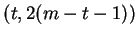 $ (t,
2(m-t-1))$