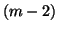 $ (m-2)$