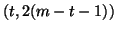 $ (t, 2(m-t-1))$